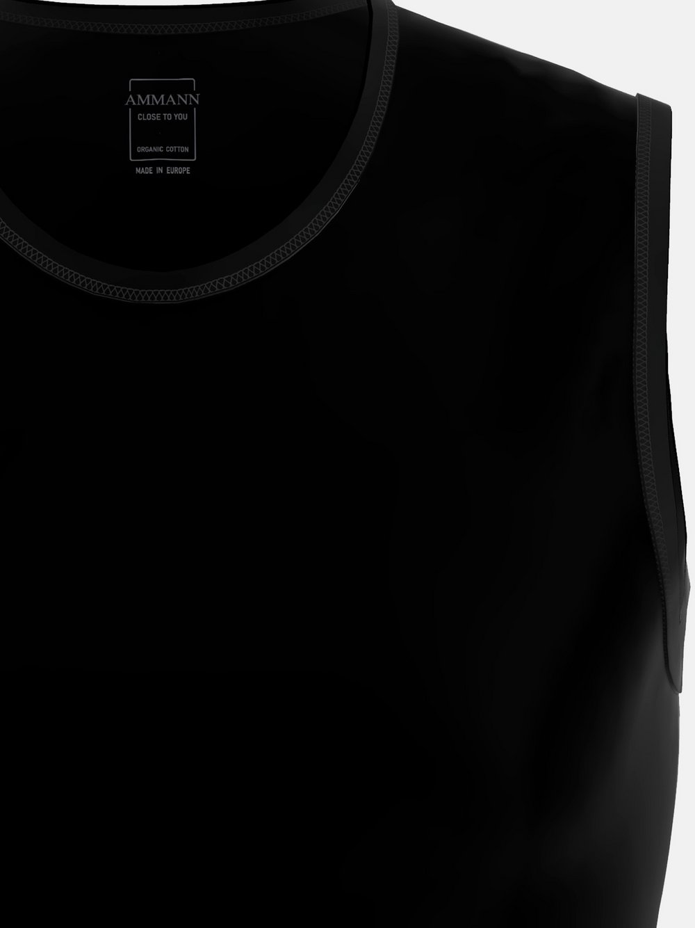 Ammann Unterhemd Herren schwarz, L Image