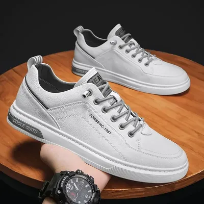 Abbigliamento antiscivolo scarpe Casual in pelle atmosferica Tennis Baseball moda uomo scarpe