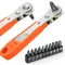Chiave a cricchetto esagonale da 1/4 pollici Mini strumenti a presa esagonale a sgancio rapido Maniglia per uso domestico Chiave di riparazione Cacciavite Punte da trapano Strumenti