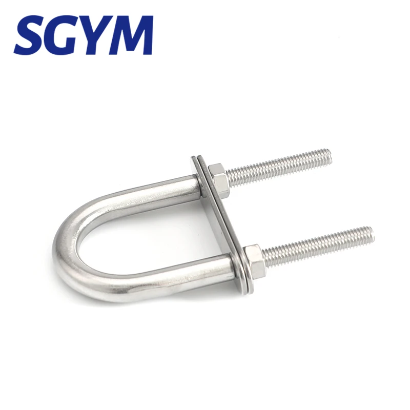 1 pz M4 M5 M6 M8 M10 M12 acciaio inossidabile 304 Marine Rigging Bow/Stern Eye u-bolt per Hardware per barche parti di barche argento