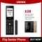 UNIWA X28 Flip Mobile Phone GSM Big Push-Button Clamshell Cellphone Phone Senior Dual Sim FM Radio