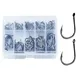 70-100pcs/box 6 Size High Carbon Steel Fishing Hooks Set Fly Fishing Jip Barbed Carp Fish Lure Hook