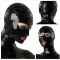 Latex Mask Fetish 100% Natural Latex Rubber Hoods Open Mouth Eyes Sexy Headgear Handmade Women