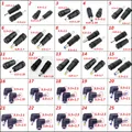 Connettore CC 5,5 x 2,1/2,5 mm femmina a 3,0 × 1,1, 4,0 × 1,35, 4,0 × 1,7,5 × 2,1 、 5,5 × 2,5 mm Convertitore spina maschio Adattatore di alimentazione per laptop