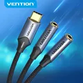 Vention Tipo C a doppio jack da 3,5 USB C a 3,5 mm Aux Doppi auricolari Adattatore audio per USB-C Tablet Telefono Laptop Jack 3 5 Cavo