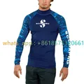 Nuoto T Shirt costume da bagno uomo protezione UV Beach Rash Guard costumi da bagno Diving Surf