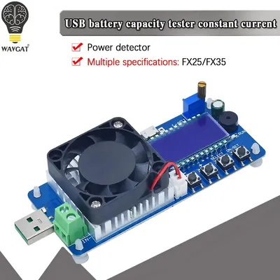 FX25 FX35 4A 5A Electronic Load Battery Capacity Tester Constant Current Electronic Load USB Power