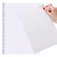 Clear Binder Sheet Protectors 11 Holes Clear Cover Sheet A4 100 Pages Trading Card Binder Sleeves