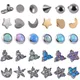 1PC Surgical Steel Opal Flower Dermal Anchor Tongue Top Head Diver Hide In Skin Beautiful Tattoo