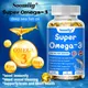 Super Omega 3 Fish Oil Capsules Support Brain & Nervous System Health Cardiovascular & Skin Health