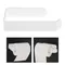 White Acrylic Toilet Paper Holder Wall Mounted Kitchen Bathroom Waterproof Towel Rack Accessories