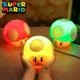 Super Mario Bros Pilze USB kleines Nachtlicht LED Nacht lampe Anime Sound effekt Home Desk