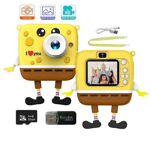 Kinder Kamera digitale Doppel kamera HD 1080p Videokamera Spielzeug Mini Cam Farbdisplay Kinder