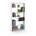 Furnish Home Store Wood Frame Etagere Open Back 6 Shelves Bookcase Industrial Bookshelf