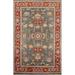 Floral Oushak Oriental Accent Rug Hand-Knotted Wool Carpet - 3'11" x 5'11"