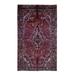 Shahbanu Rugs Fire Brick Red, Vintage North West Zoroastrian, Pure Wool, Hand Knotted, Oriental Rug (5'x8'10") - 5' x 8'10"