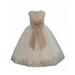 Ekidsbridal Wedding Pageant Rose Petals Ivory Tulle Flower Girl Dress Junior Bridesmaid Summer Easter Communion 302T 8