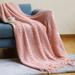 Dgankt Sofa Cover Blanket Solid Color Summer Office AIRconditioning Nap Blanket Knitted Small Blanket on Clearance