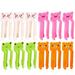 30pcs Plastic Garbage Bin Clip Trash Can Bag Clips Waste Basket Bag Clips Garbage Bin Clamps Random Color