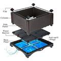 HOSTIC Garden Bed Elevated Plant Grow Box Plastic Rattan Drainable for Flower Short Root Vegetables