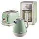 Keep Offline - Ariete ARPK8 Vintage 2-Slice Toaster, 1.7L Fast Boil Jug Kettle, and 12-Cup Filter Coffee Maker - Green