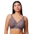 Triumph Womens 10214451 Amourette Charm Non-Wired Bra - Grey Elastane - Size 36C