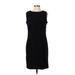 Karin Stevens Casual Dress - Sheath: Black Solid Dresses - Women's Size 12