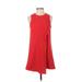 Fifteen Twenty Casual Dress - Shift Crew Neck Sleeveless: Red Print Dresses - Women's Size X-Small