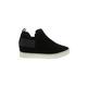 Steve Madden Sneakers: Slip-on Platform Casual Black Print Shoes - Women's Size 8 - Almond Toe