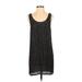 Haute Hippie Casual Dress - Shift Scoop Neck Sleeveless: Black Print Dresses - Women's Size X-Small