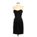 BCBGMAXAZRIA Cocktail Dress: Black Solid Dresses - Women's Size 2