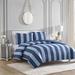 Juicy Couture Denim Stripe Reversible Comforter Sets Microfiber in Blue | Queen Comforter + 2 Standard Shams | Wayfair JYZ022349