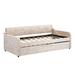 Everly Quinn Zhulieta Daybed w/ Trundle Upholstered/Velvet in Brown | 31.5 H x 40.6 W x 81.1 D in | Wayfair 212F395D11164B87A11C529774041374