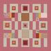 Birch Lane™ Cottage Quilt - Single Picture Frame Print Canvas in Pink | 12 H x 12 W x 2 D in | Wayfair 4D8B4B4198F94D0DB1792CB7BFCE46E9