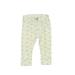 Little Bundles Casual Pants - Elastic Straight Leg Elastic Waist: Ivory Bottoms - Size 6-12 Month