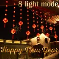 Guirxiété lumineuse lanternes chinoises rouges décoration du Nouvel An décorations chinoises