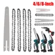 4/6 Inch Spare Chainsaw Chains Guide for Electric Saw Power Tool Saw Accessories 8 Inch Replacement