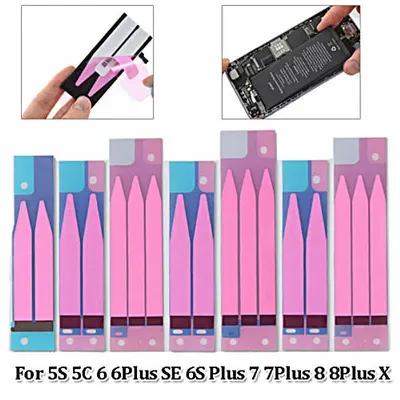 100Pcs Batterie Klebeband Streifen Aufkleber Für iPhone 15 14 13 12 11 Pro Max X Xs Max Xr 5S 6 6S 7 8 Plus Batterie Klebe Streifen