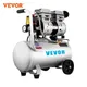 VEVOR 25/60L Air Compressor 110V/240V Silent Oil-Free Air Compressor 750W 1 HP For Home Repair Tire