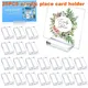 Clear Acrylic Place Card Holder Card Display Stand with Card Slot Table Number Holders for Table