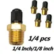 1/4 Inch /1/8 NPT Solid Nickel Plated Brass Air Compressor Tank Fill Valve 6.35mm Male NPT Standard