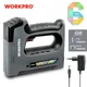 WORKPRO 6 In1 3.6V Heavy Duty Staple Gun Rechargeable Cordless Tacker For House Decor Renovations