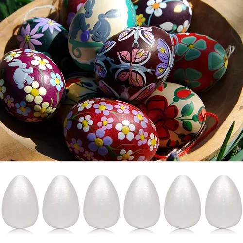 10Pcs 3/4/5/6/7cm DIY Styropor Ostern Ei Schaum Handwerk für Ostern baby Shower Party Decor Styropor