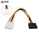 2pc SATA TO IDE Power Cable 15 Pin SATA Male to Molex IDE 4 Pin Female Cable Adapter Hot sale