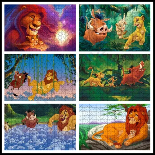 Puzzle Disney der König der Löwen 35pcs/300pcs/500/1000pcs Papier Puzzle DIY Puzzle für Erwachsene &
