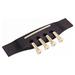 Bass Bridge 4-string Acoustic Bass Rosewood Bridge Saddle 4 Bridge Pins Folk Acoustic Basses Parts.