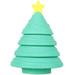 HLONK Christmas Tree Stacking Ring Teether Toy Silicone Christmas Tree Toy Soft Building Rings Stacker and Teethers Early Educational Christmas Tree Stacking Tower for Boys Girls