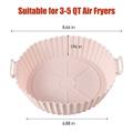 KingFurt Food-Grade Silicone Pot Compatible with 3-5 Quart Air Fryers Heat Resistant Ideal for Gourmia Ninja Phillips Easy to Clean