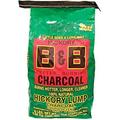 B&B Charcoal Signature Long Burning PP Hickory Lump Charcoal with All Natural Material for Grills and Barbecues 8 Pounds