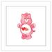 Gallery Pops Care Bears - Heritage Love-a-lot Bear Wall Art White Framed Version 12 x 12